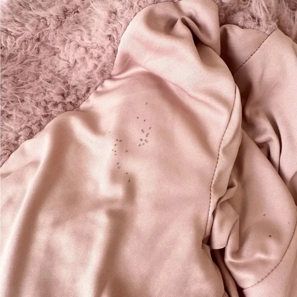 Hyfve Hyfve Hyfve M Teddy Sherpa Pink Faux Fur Coat Lined Good Condition Open - Picture 12 of 13